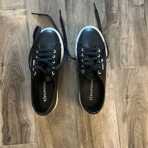 Superga platform sneakers. Worn once.